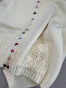 Pompom cardigan _ 2 colors