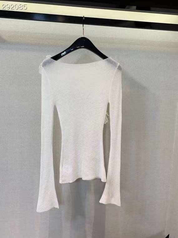 Flower boat neck knit top _ 2 colors