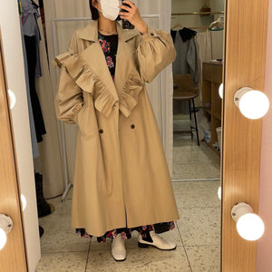 Frill Trench Coat _ 3 Colors