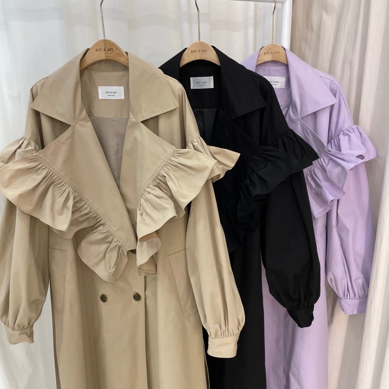 Frill Trench Coat _ 3 Colors