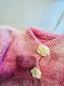 Pink Cloud Knit Cardigan