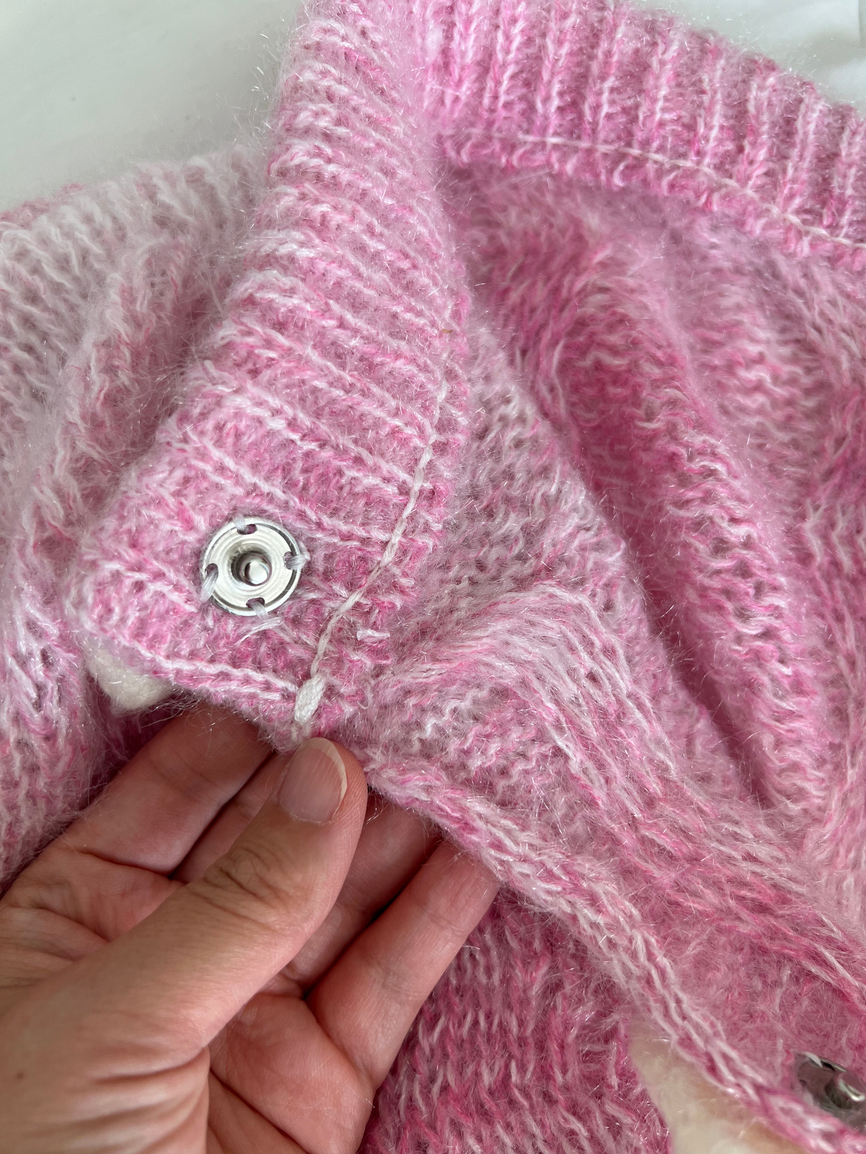 Pink Cloud Knit Cardigan