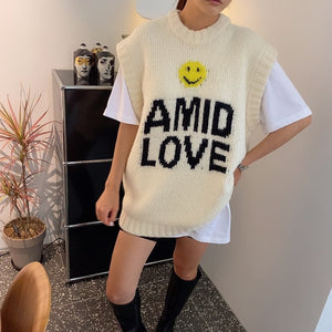 Smile Oversized Vest (3 Colors)