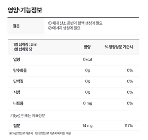 닥터라인 헤모키즈 아기 철분제 어린이 유아 액상 2개월분 비헴철